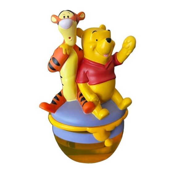 Vintage 90s DISNEY BUBBLE BATH BOTTLE WINNIE POOH & TIGER - Picture 1 of 10